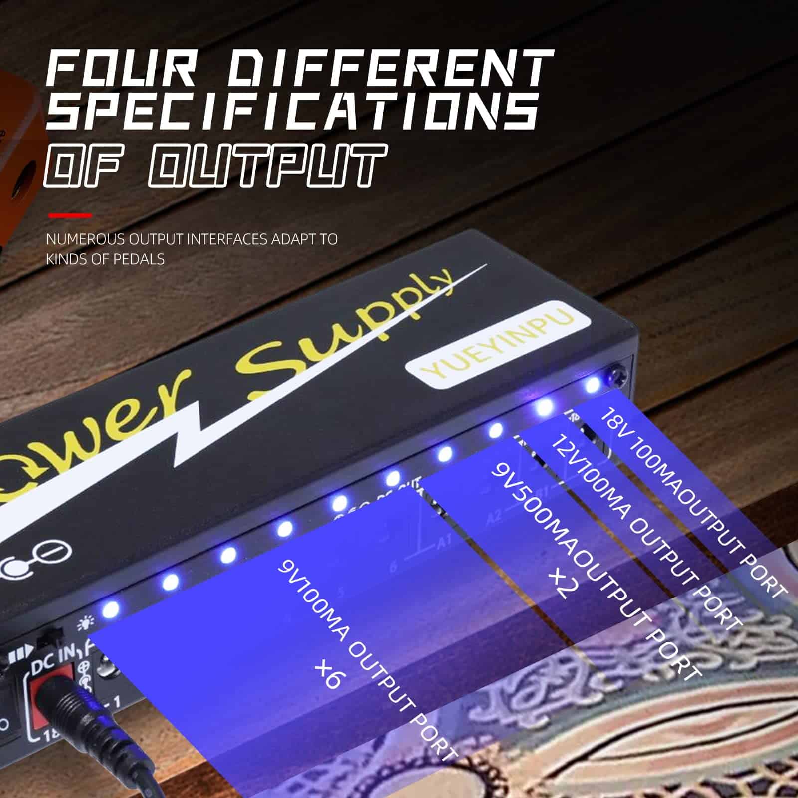 Fuente de Alimentación Yueyinpu para Pedales de Efectos de - Imagen 5