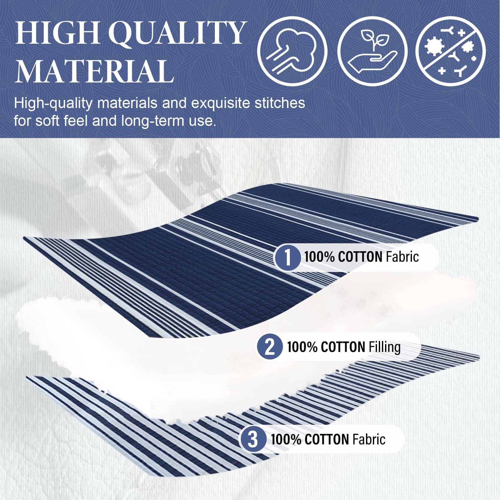 SahSahCasa Edredón King Size, Juego de Edredón King, Juego - Imagen 6