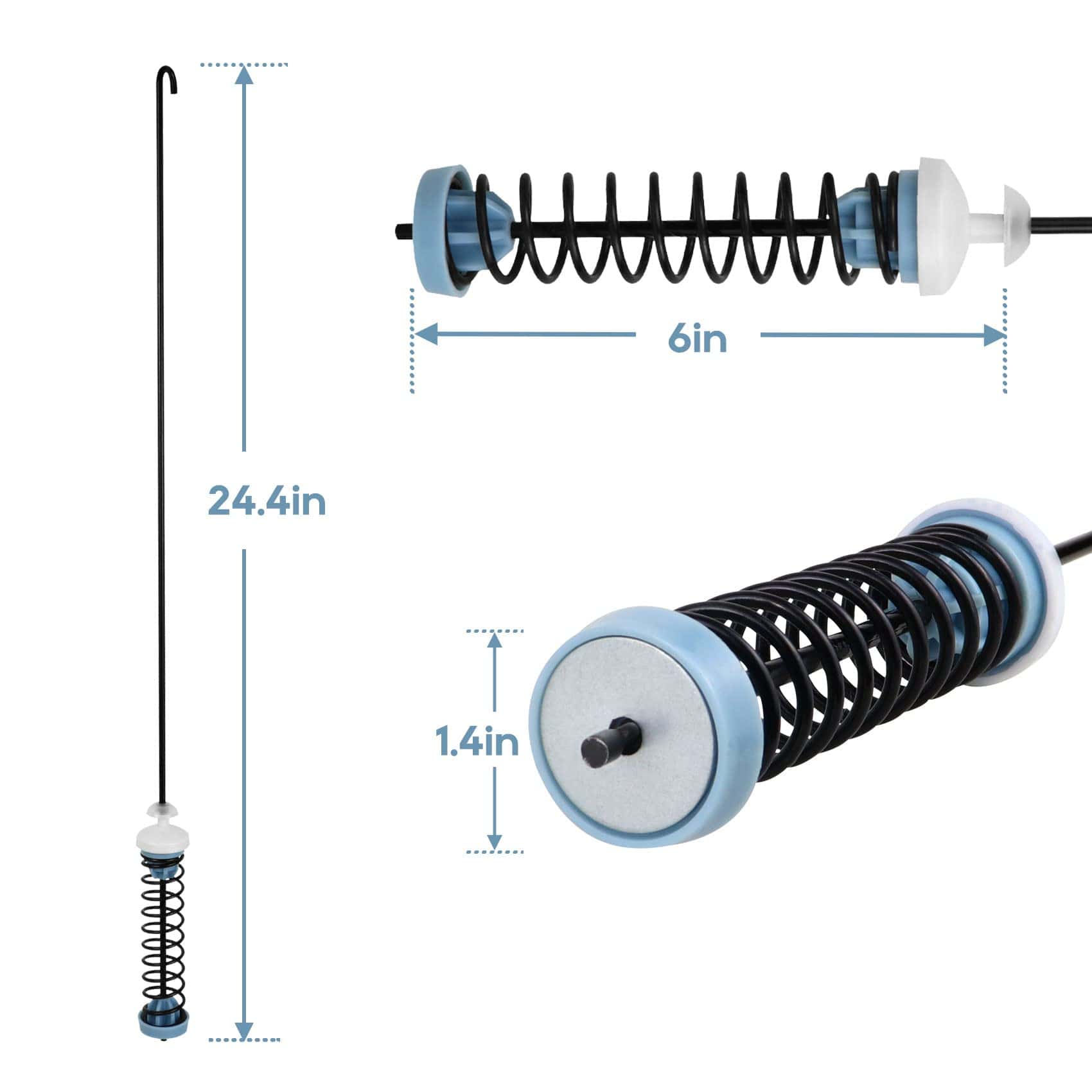 Varillas de suspensión para lavadora W10780044, repuesto - Imagen 3