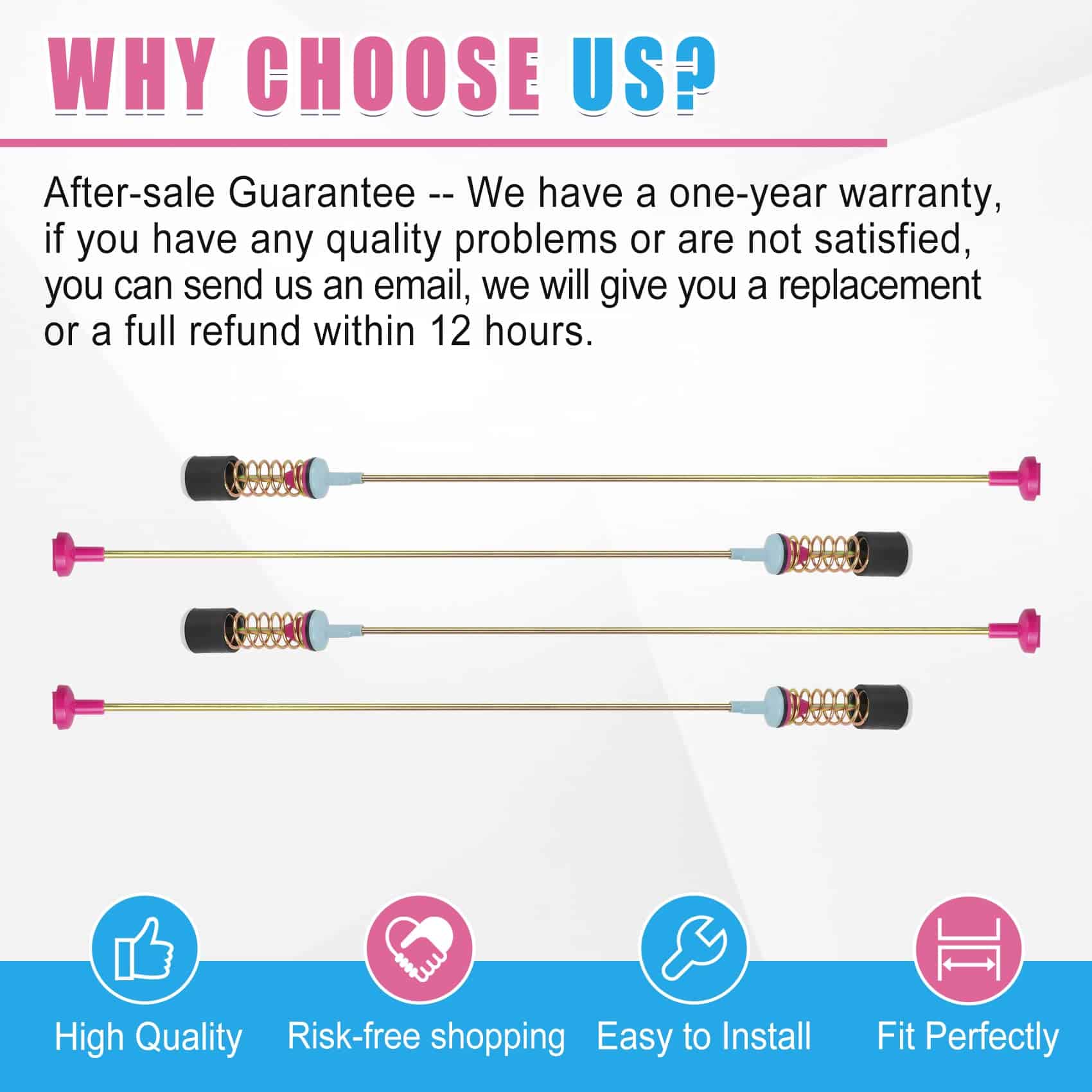 Juego de Barras de Suspensión para Lavadora DC97-05280W - Imagen 6