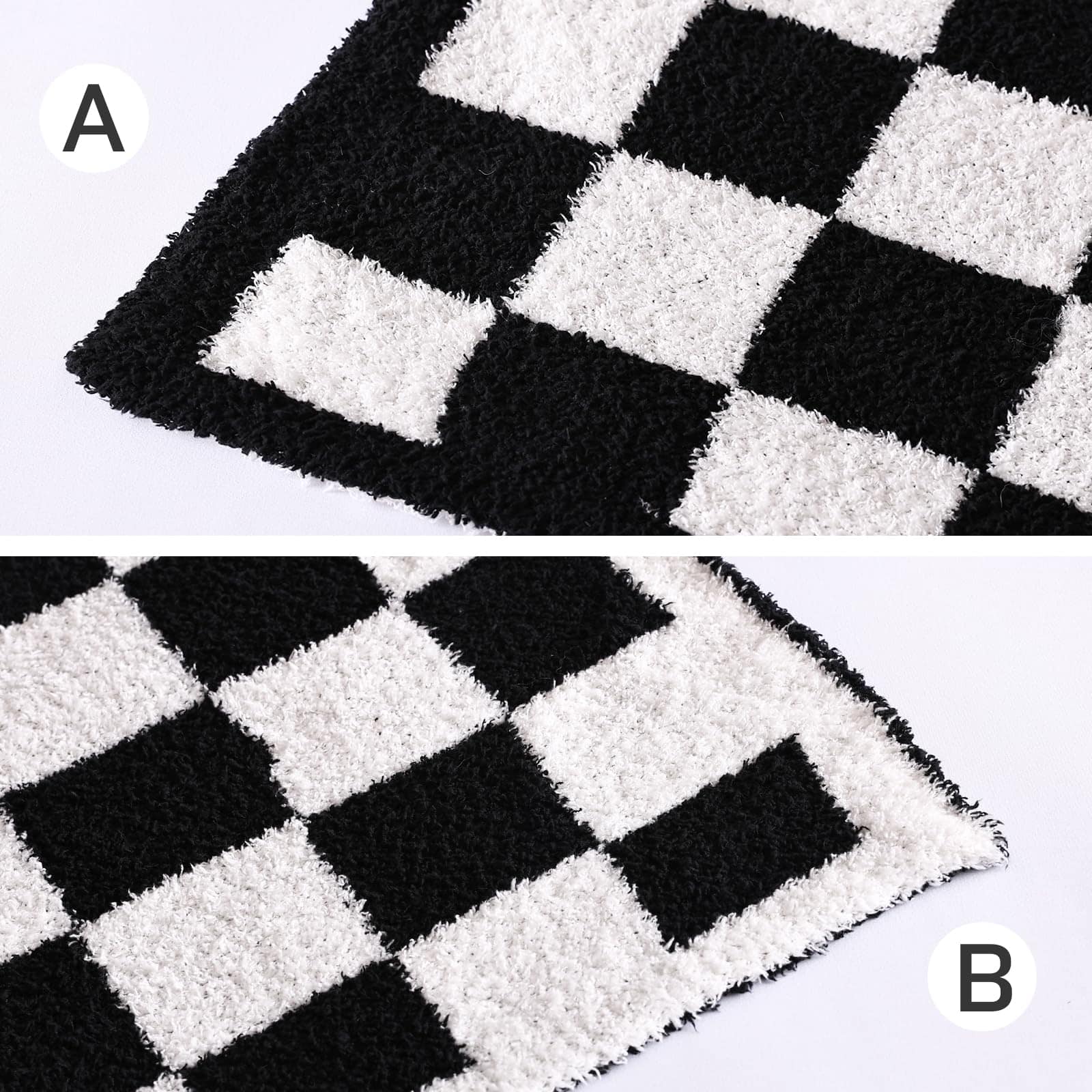 Manta a Cuadros Panku, Ultra Suave Mantita a Cuadros en - Imagen 8