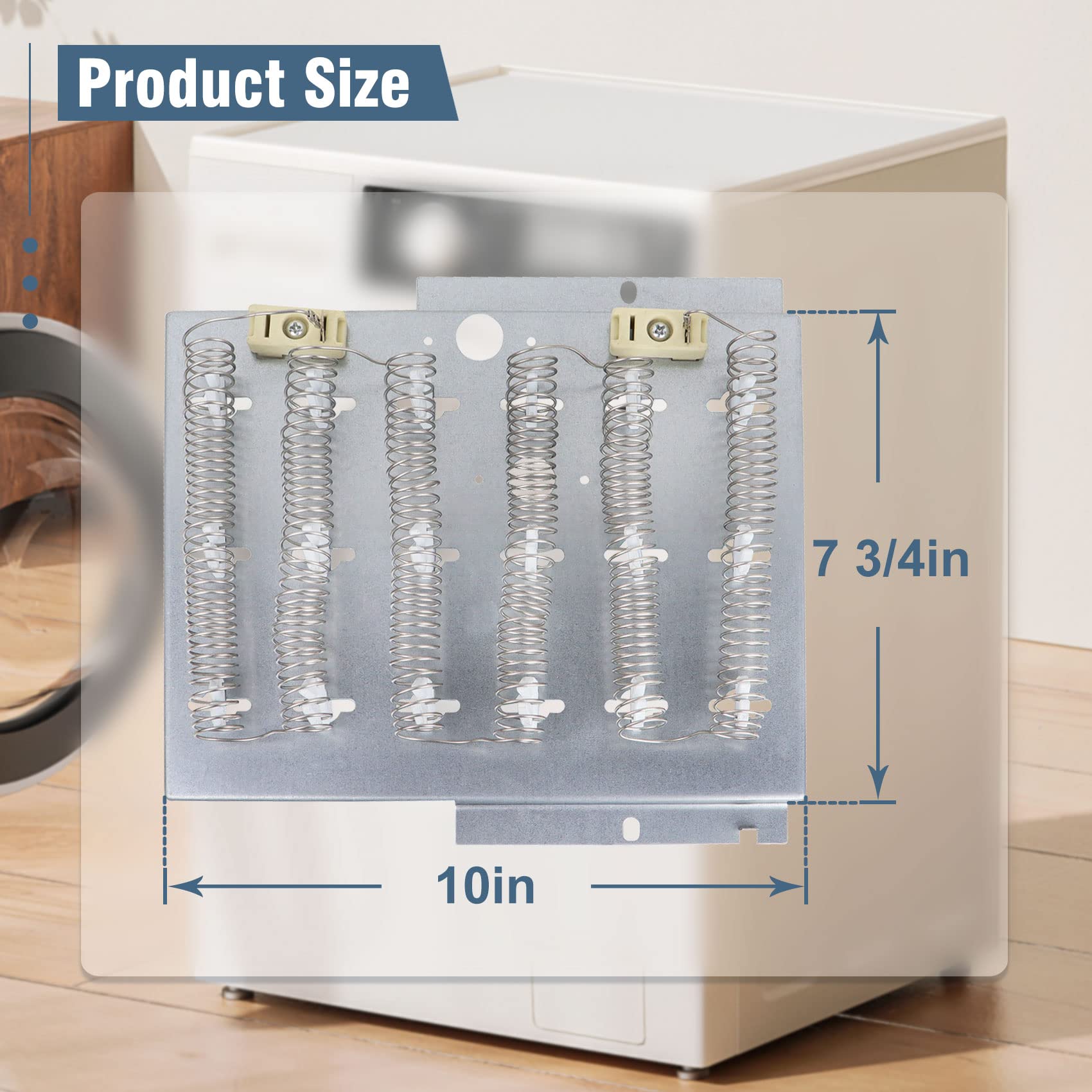 Elemento Calefactor de Secadora 503978 Reemplaza 61927, - Imagen 4