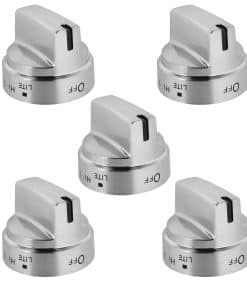 5 Paquetes de Perillas de Estufa Mejoradas WB03X24818,