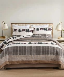 Conjunto de Colcha 100% Algodón Y-PLWOMEN de Cabaña