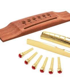 Puente de guitarra acústica Unxuey con montura de sillín y