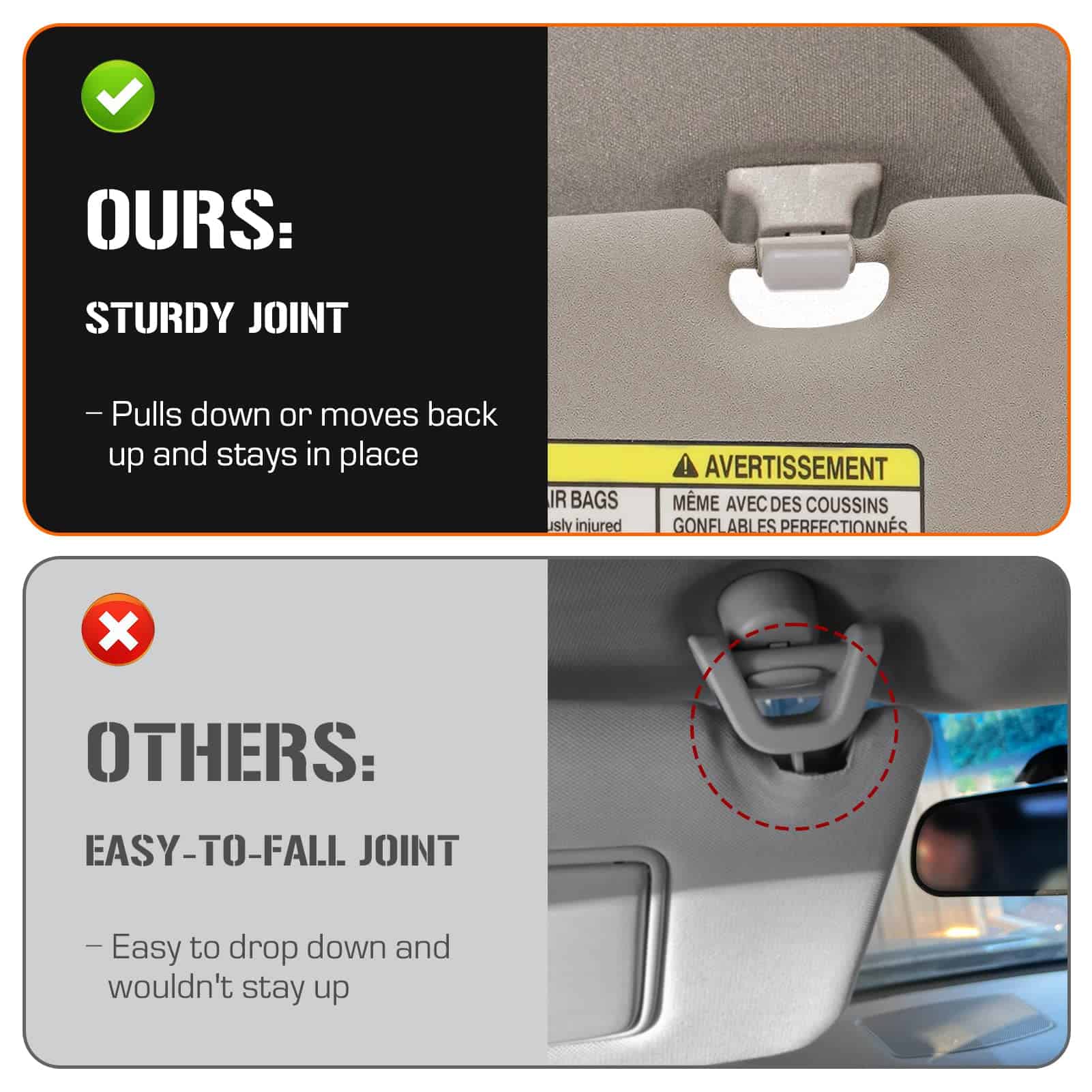 Visera Solar Izquierda y Derecha con Luz -Beige - Imagen 6