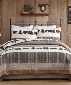 Juego de edredón Queen Size Finlonte, edredón de algodón