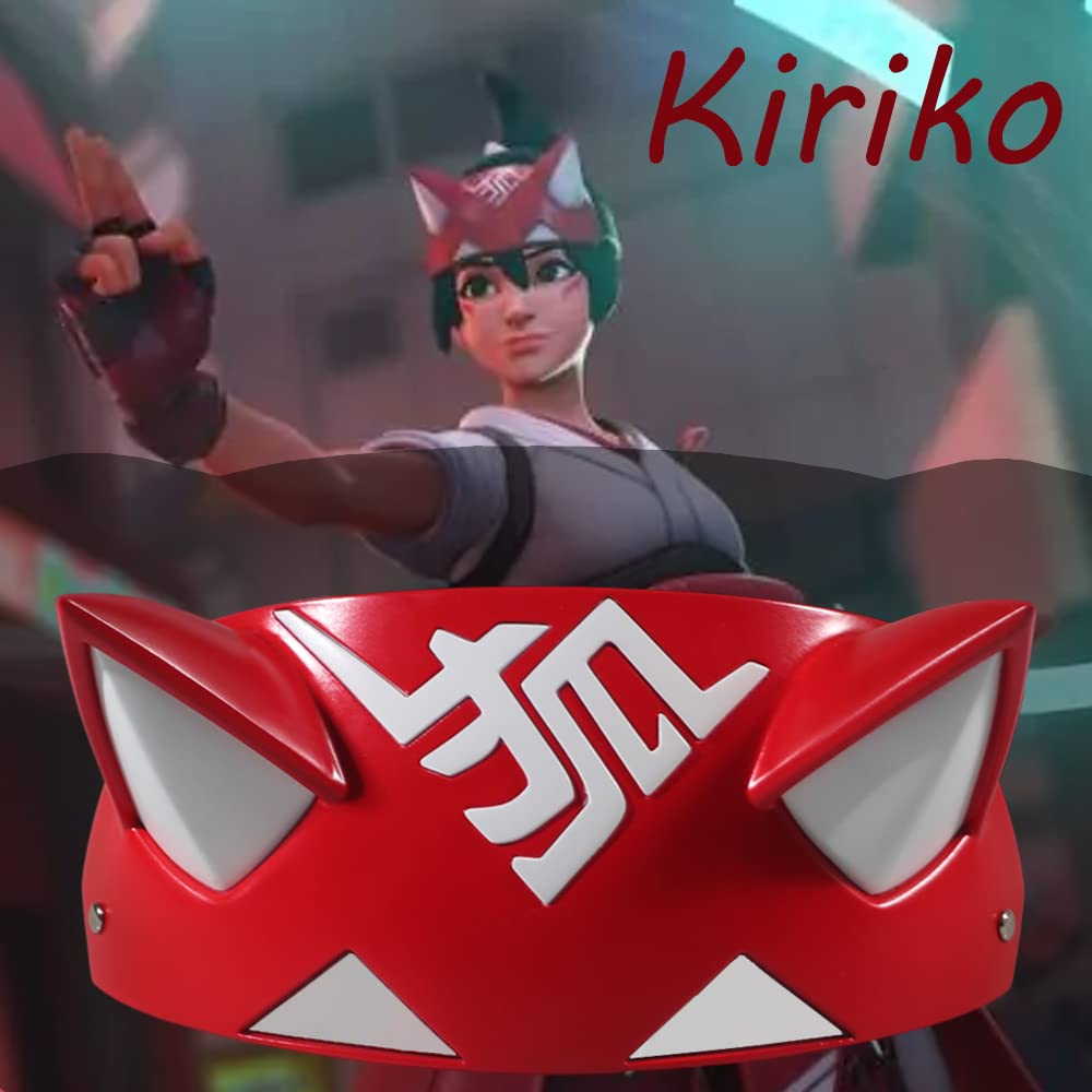 Careta Kiriko CrazyCatCos de OW. Máscara kitsune Cosplay - Imagen 5