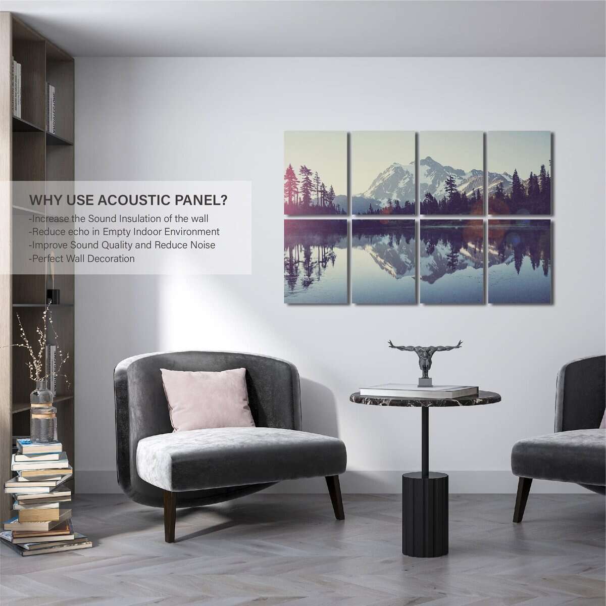 Paneles Acústicos Decorativos Olanglab, Paquete de 8 - Imagen 6