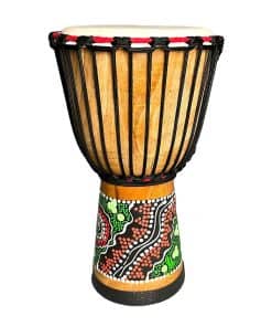 Tambor Djembe RUOSWTE de 8 pulgadas, Tallado en Madera