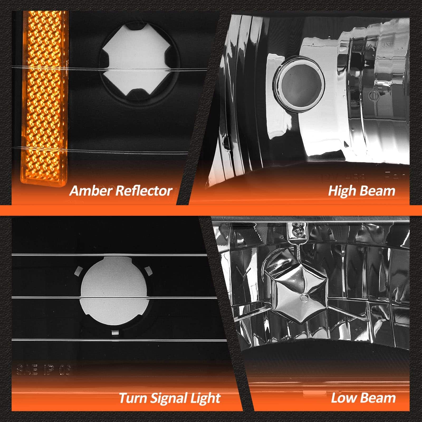 Conjunto de Faros para Chevy Silverado 1994-1998 para 94 95 - Imagen 8