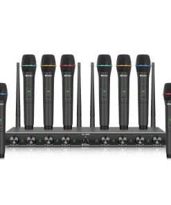 Sistema de Micrófono Inalámbrico de 8 Canales Profesional