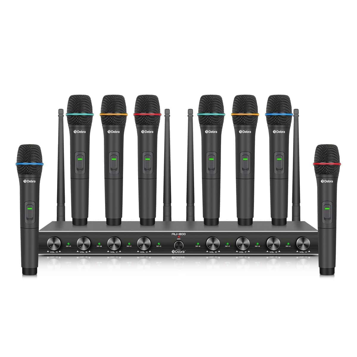 Sistema de Micrófono Inalámbrico de 8 Canales Profesional