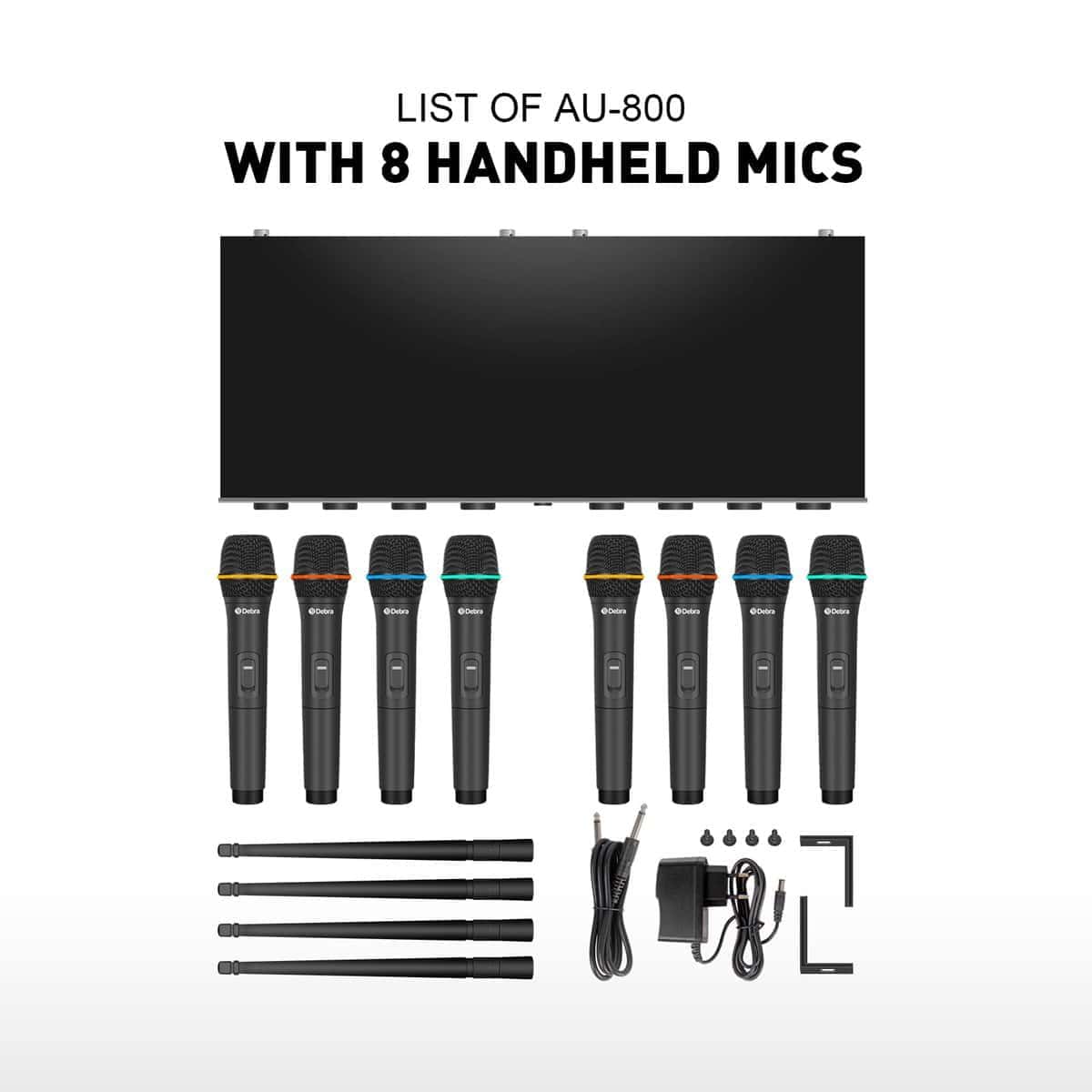 Sistema de Micrófono Inalámbrico de 8 Canales Profesional - Imagen 10