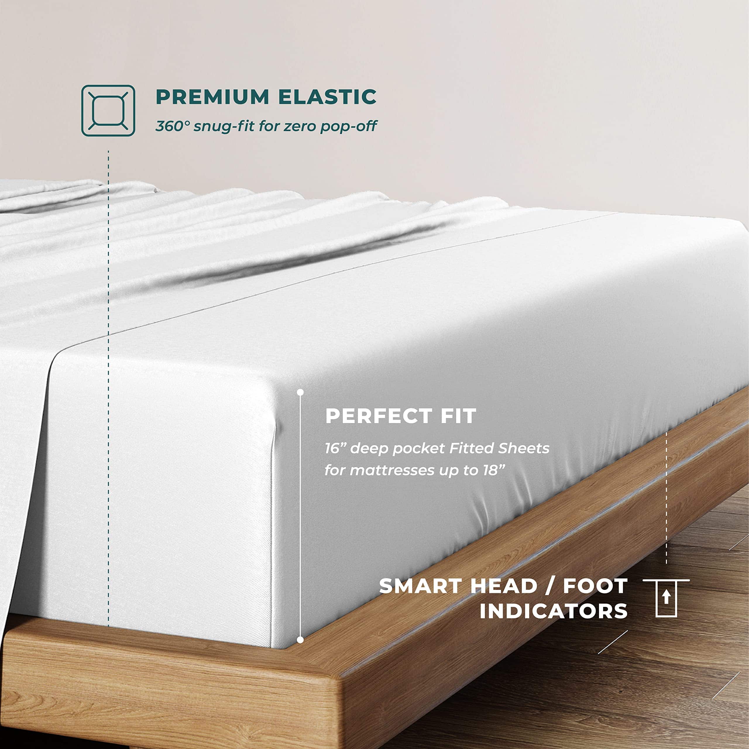 Juego de sábanas 100% Tencel California King - 4 PC Cal - Imagen 7