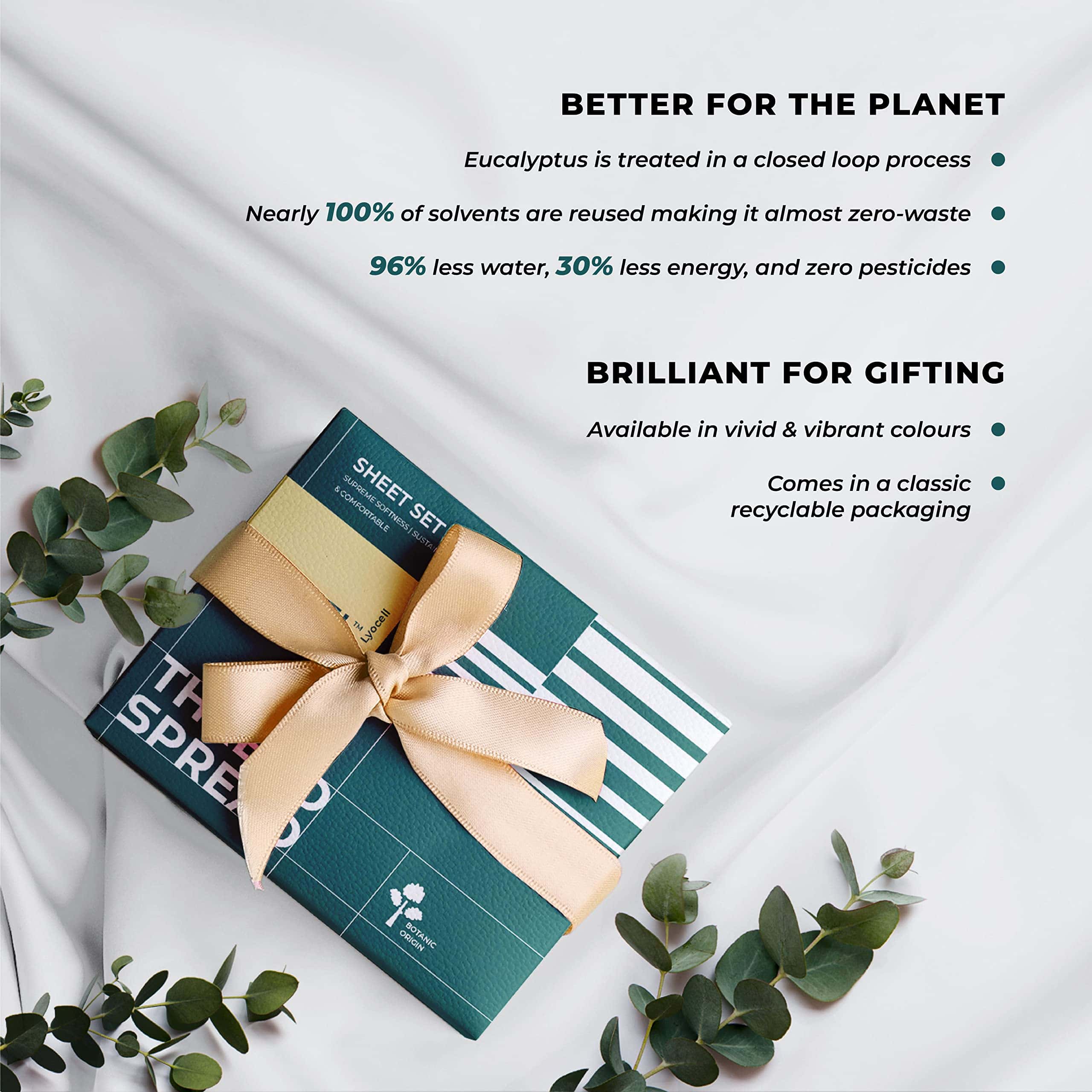 Juego de sábanas 100% Tencel California King - 4 PC Cal - Imagen 8