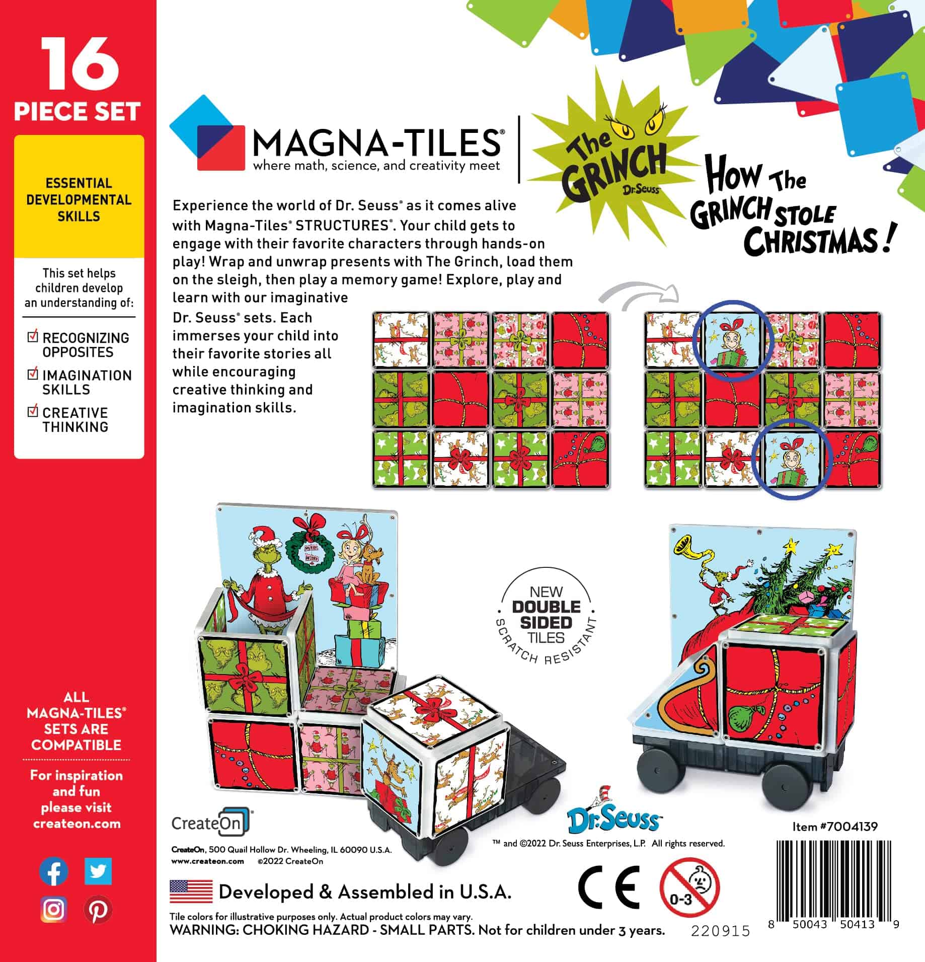 CreateOn Magna-Tiles Edición Limitada How The Grinch Stole - Imagen 3