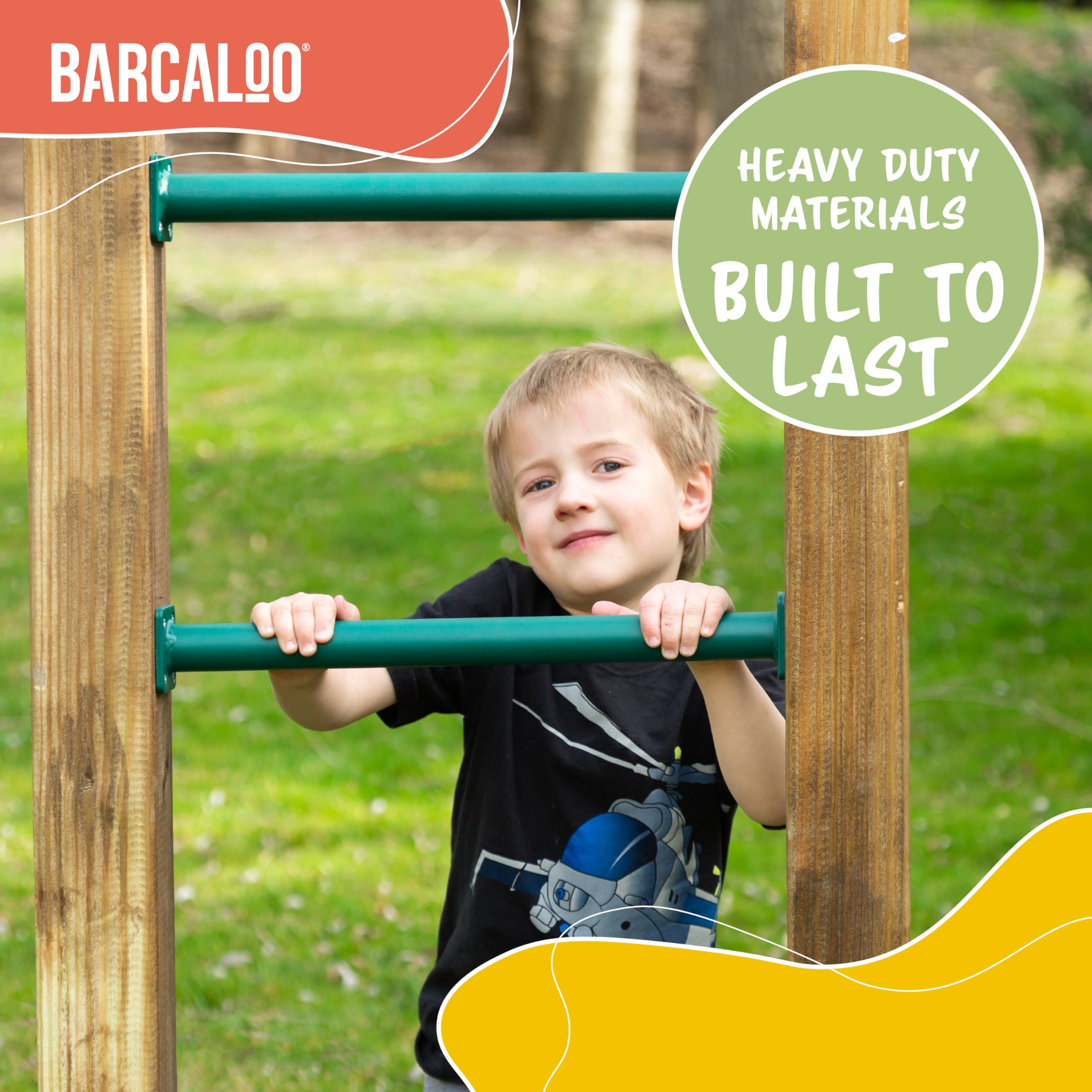 Accesorio de Juegos de Patio Barcaloo Monkey Bars, Barras - Imagen 5