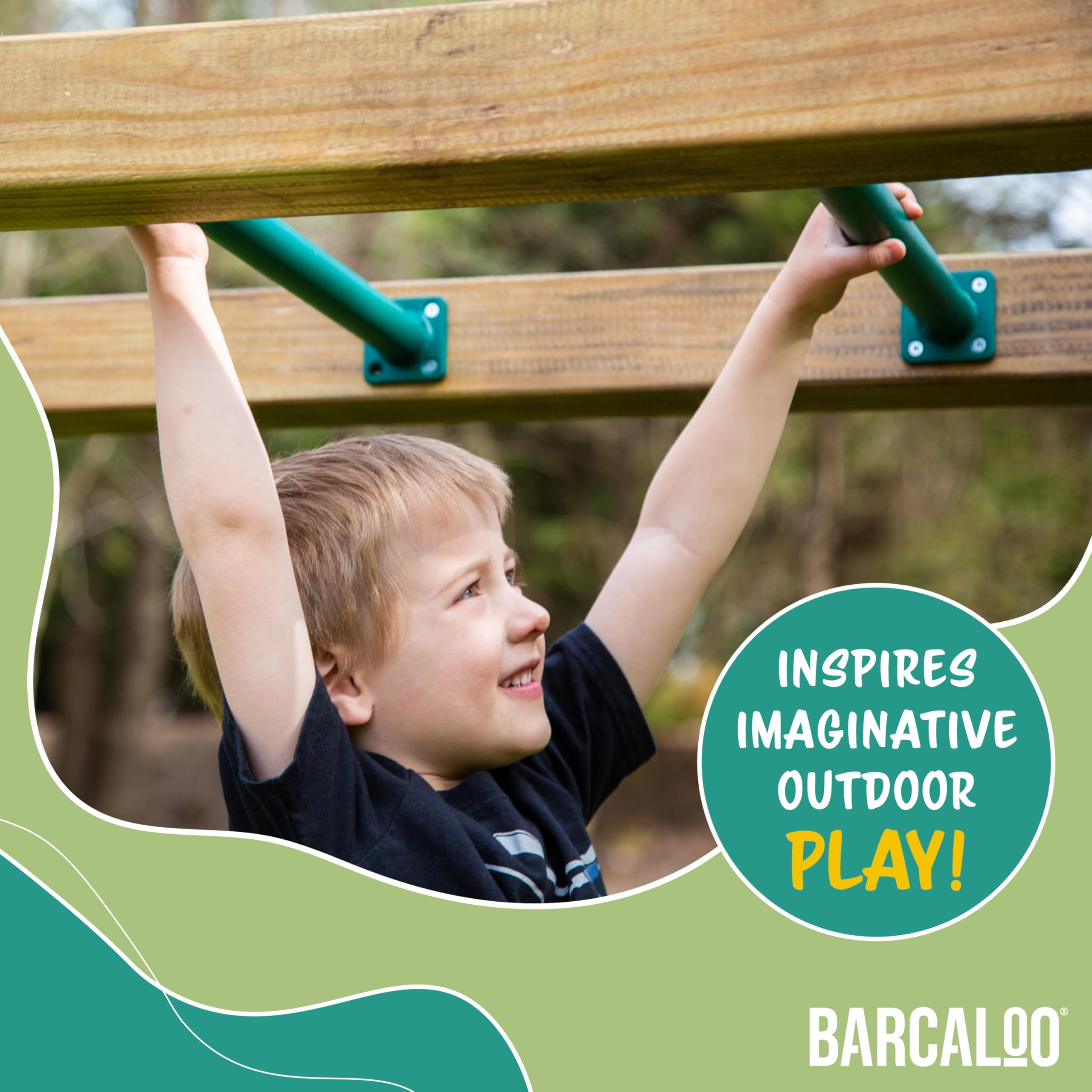 Accesorio de Juegos de Patio Barcaloo Monkey Bars, Barras - Imagen 4