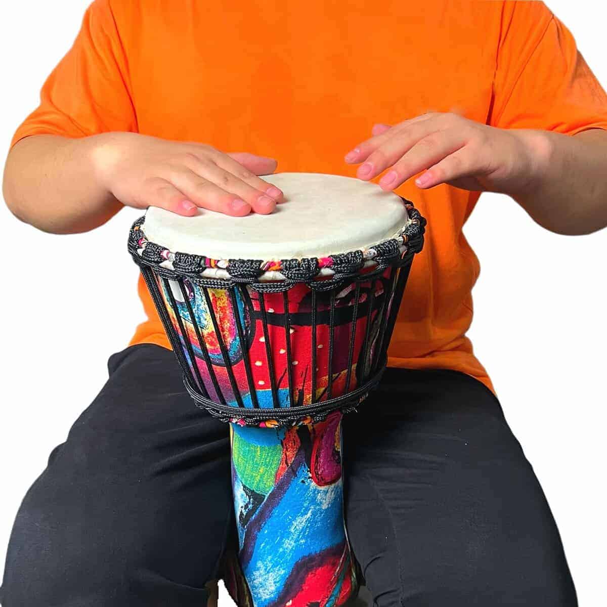 Tambores Djembe RUOSWTE de 8.5", Tambor Bongo, Instrumento
