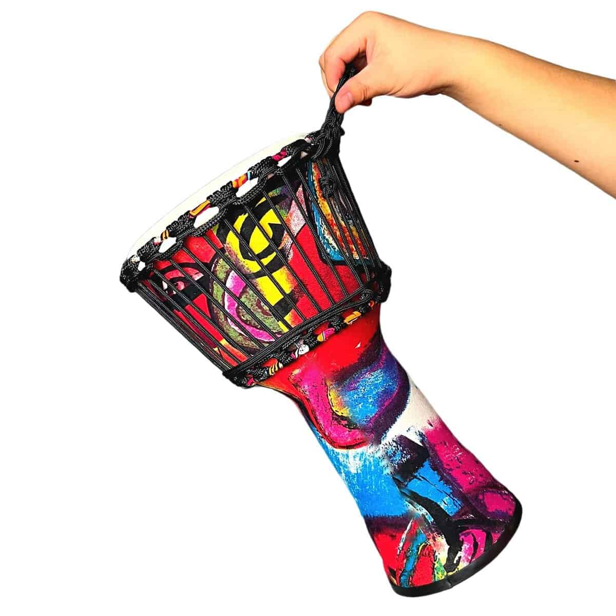 Tambores Djembe RUOSWTE de 8.5", Tambor Bongo, Instrumento - Imagen 6