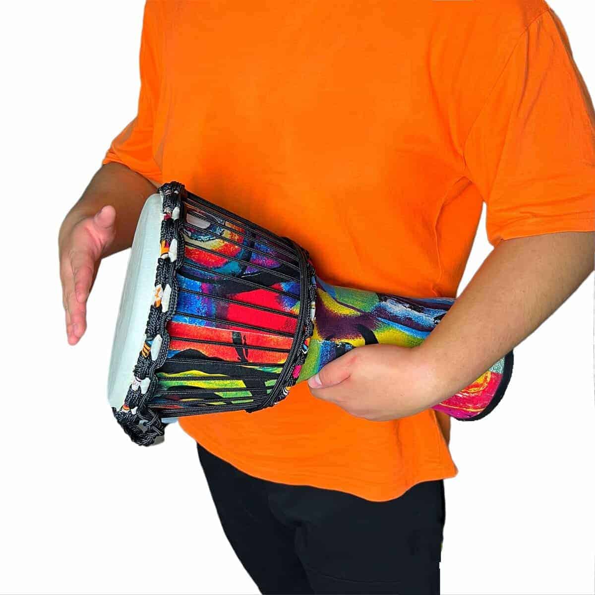 Tambores Djembe RUOSWTE de 8.5", Tambor Bongo, Instrumento - Imagen 5