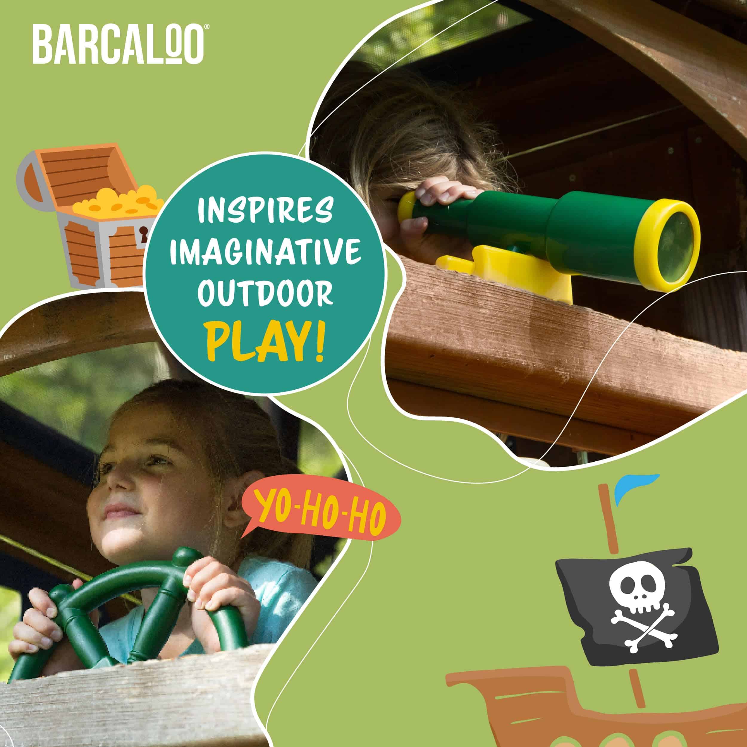 Paquete de Equipos de Juegos Barcaloo con Telescopio Pirata - Imagen 4