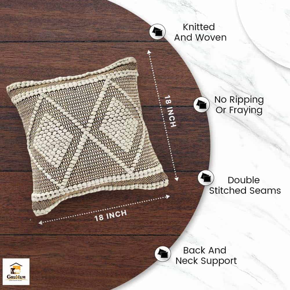 Fundas de cojín GRUHUM 18 x 18 - Juego de 2 Fundas de cojín - Imagen 7