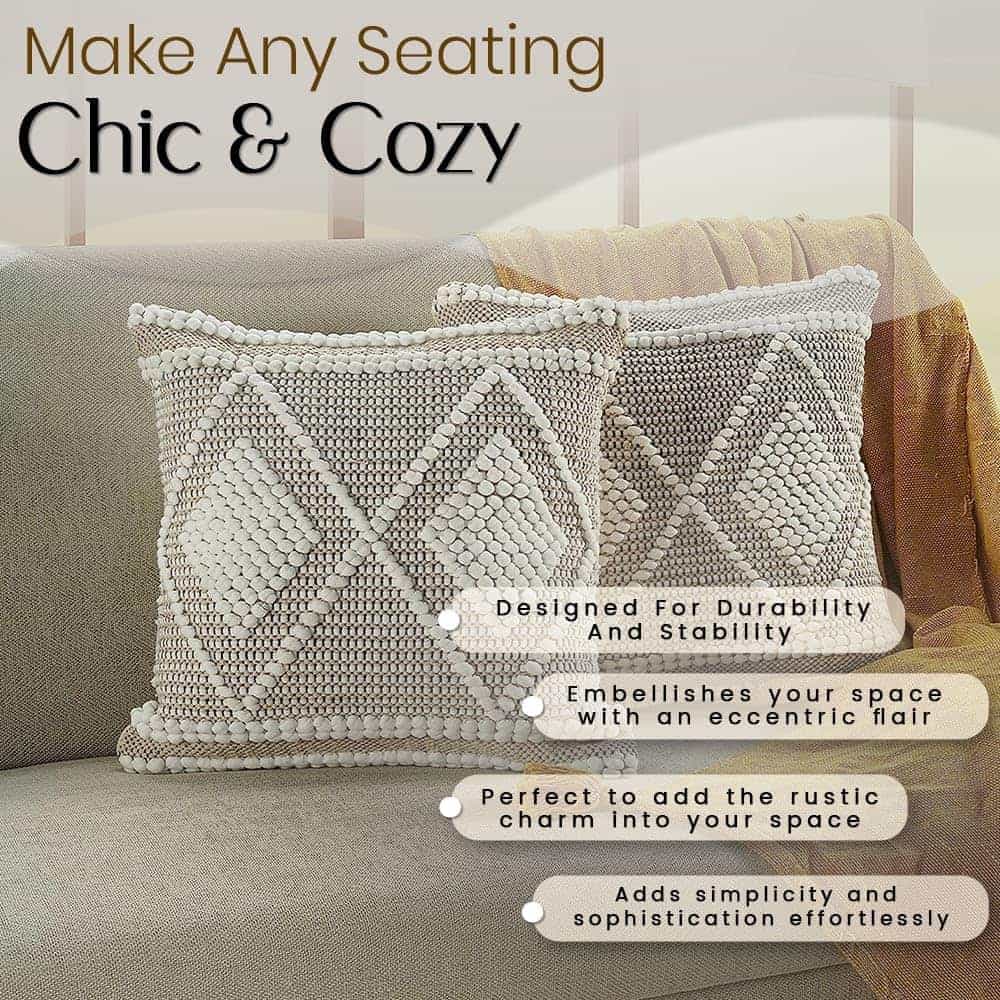 Fundas de cojín GRUHUM 18 x 18 - Juego de 2 Fundas de cojín - Imagen 9