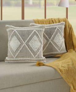 Fundas de cojín GRUHUM 18 x 18 - Juego de 2 Fundas de cojín