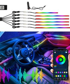 Luces interiores de acrílico para automóvil, accesorios