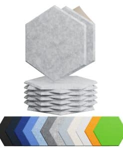 Panel de Espuma Acústica Autoadhesiva Amantech 12 Piezas,