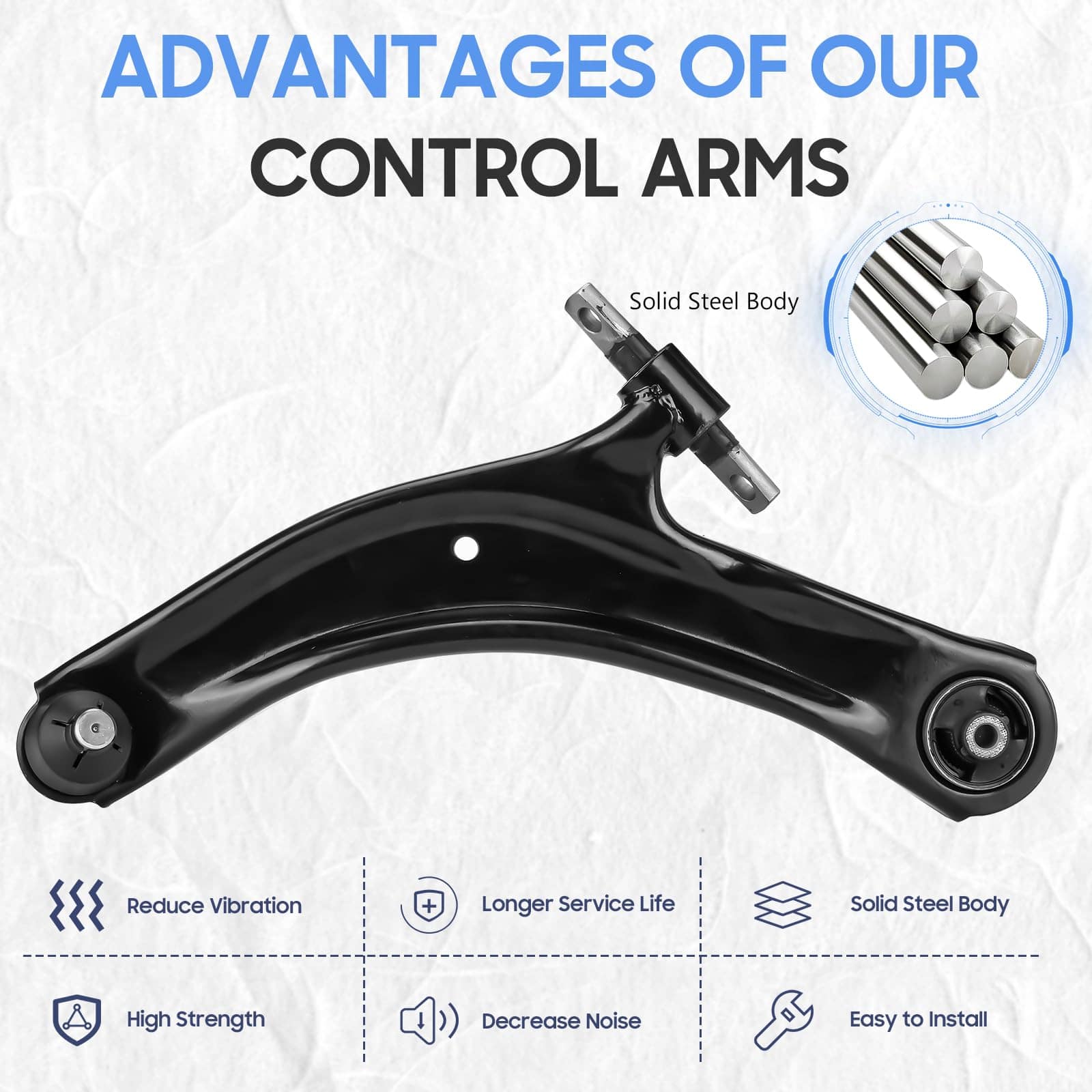 Brazos de control inferiores delanteros con juntas de - Imagen 4