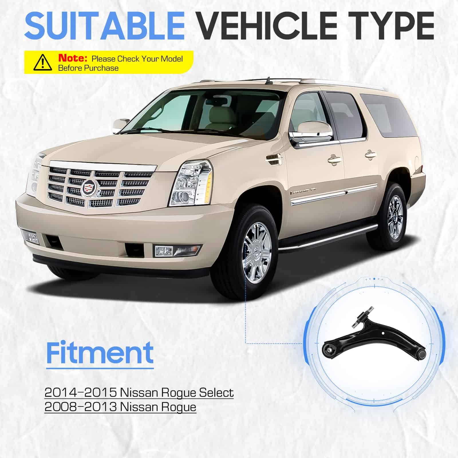 Brazos de control inferiores delanteros con juntas de - Imagen 3