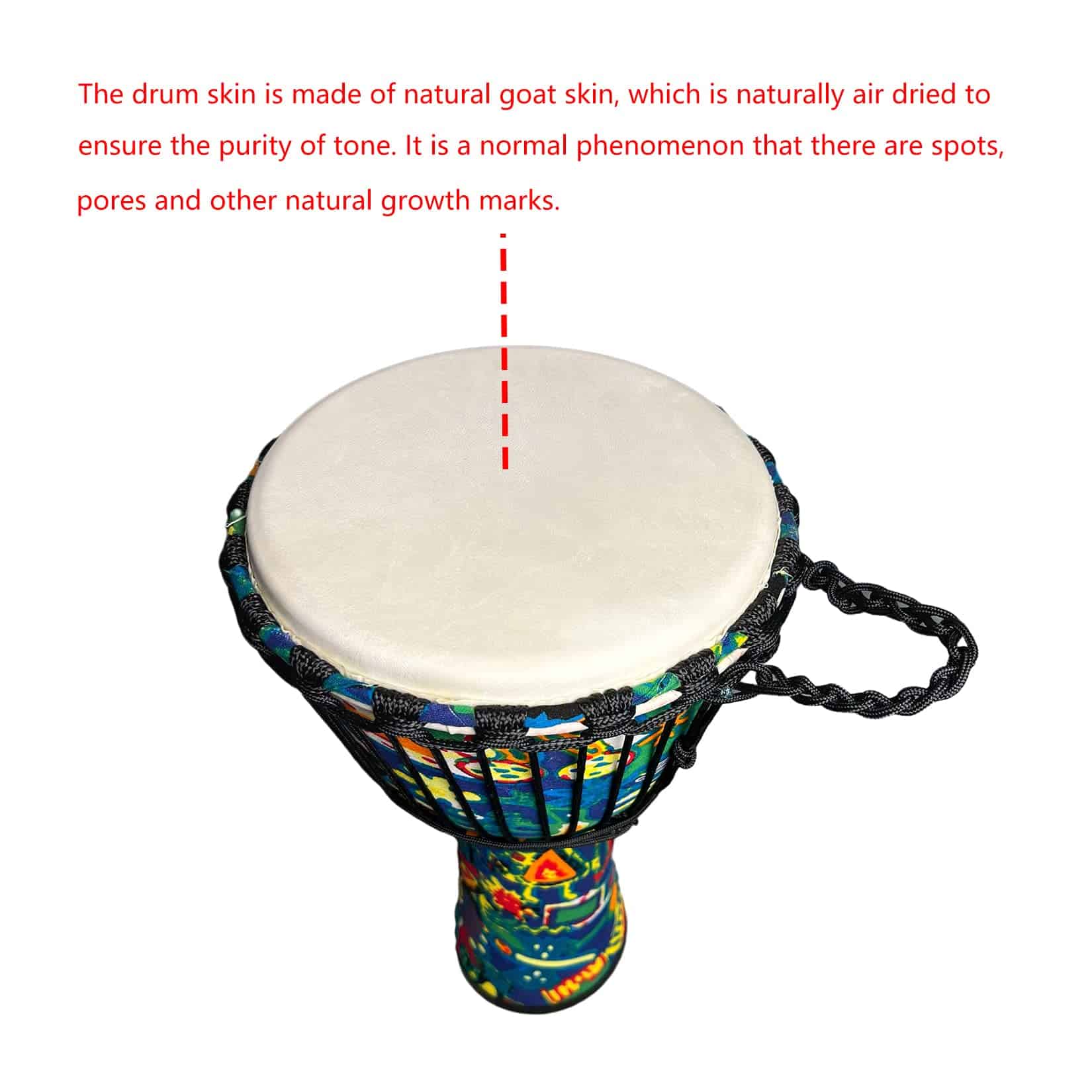 Tambor Djembe 10 pulgadas Instrumentos Musicales Tambores - Imagen 6