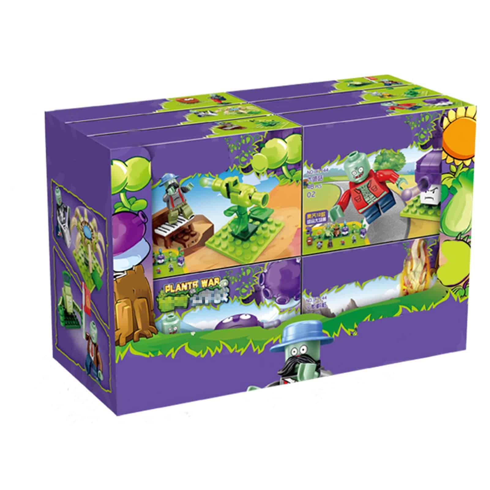 JHESAO 12 Cajas de Plantas y Zombies Juguetes de Ensamble - Imagen 6