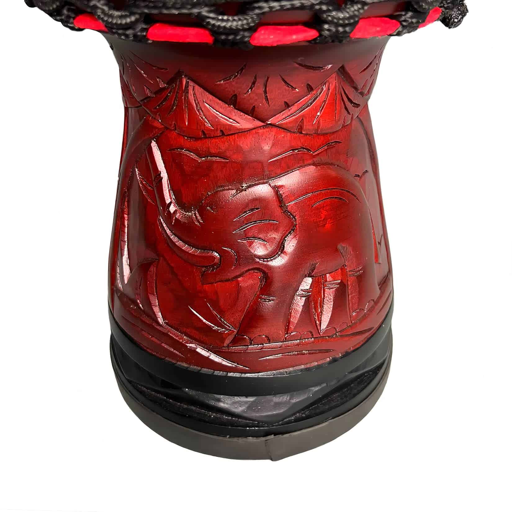 Tambor Djembe BORIYAM 8'' de Madera Maciza Tallada a Mano, - Imagen 8