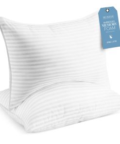 Juego de 2 almohadas tamaño King de espuma viscoelástica