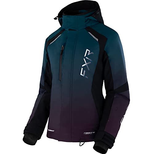 Chaqueta de Moto de Nieve para Mujer FXR Ocean-Plum Fade