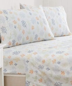 Juego de Sábanas de Microfibra Costera de 4 -Coral del Mar