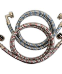 Mangueras de Lavadora de Acero Inoxidable Premium con 90