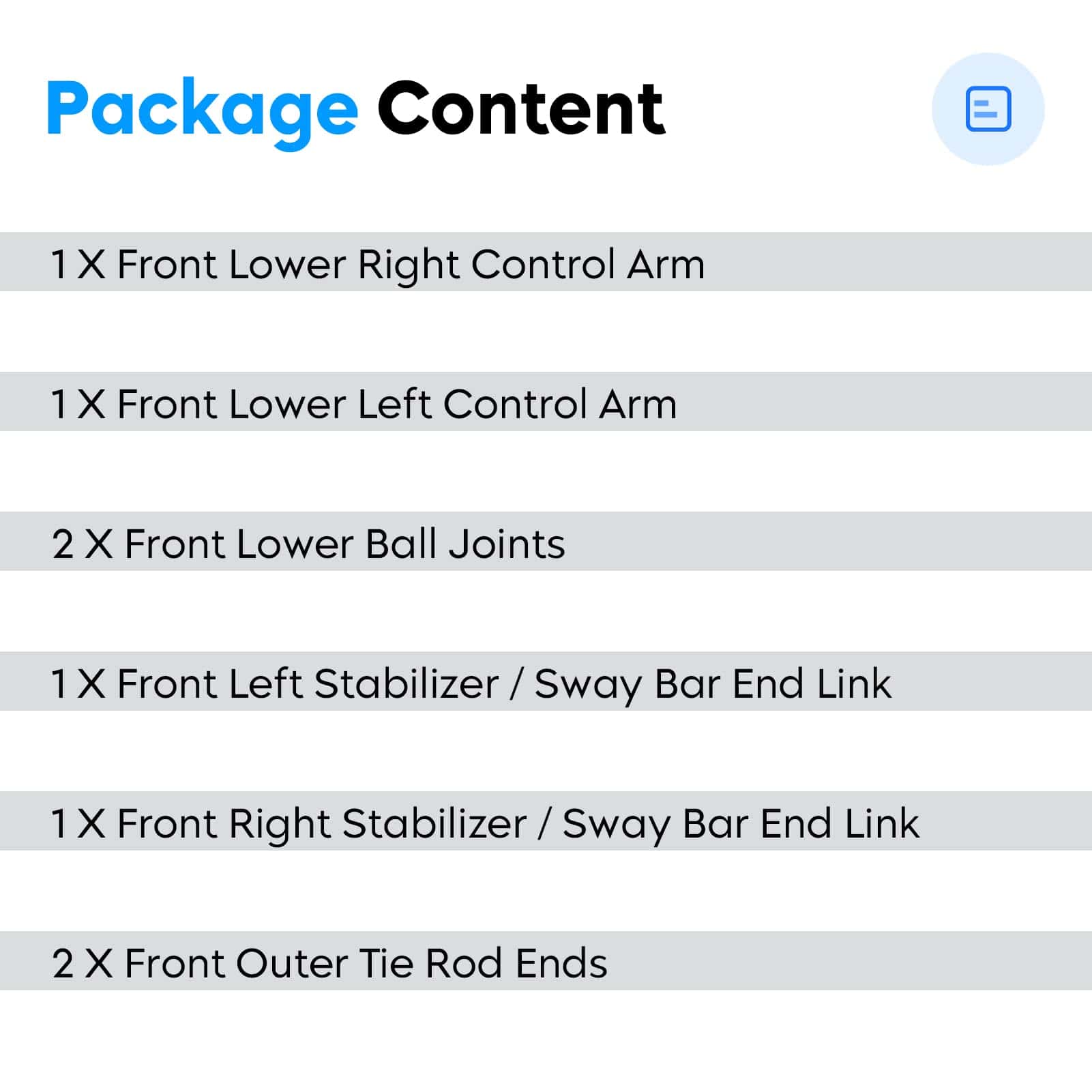 8PCS Brazo de control inferior delantero con rótulas para - Imagen 7