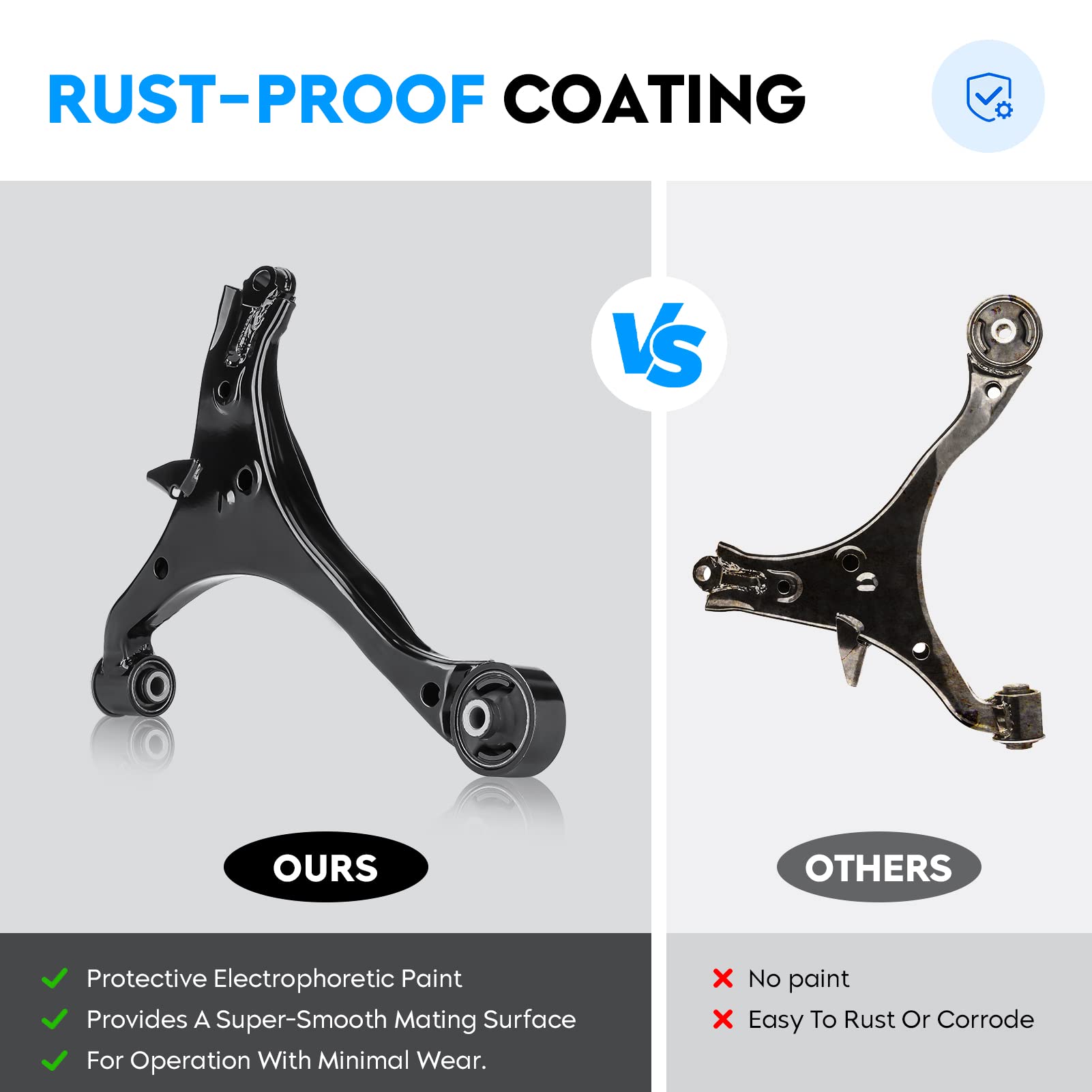 8PCS Brazo de control inferior delantero con rótulas para - Imagen 5