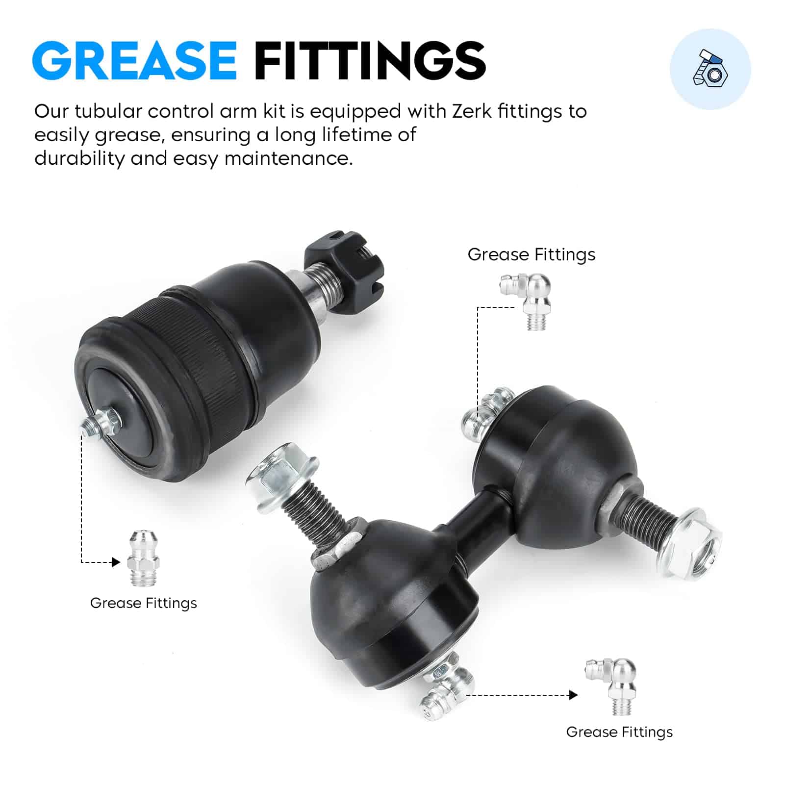 8PCS Brazo de control inferior delantero con rótulas para - Imagen 4