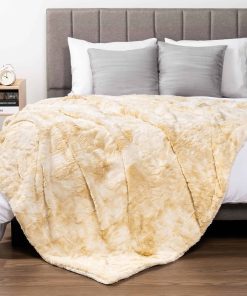 Manta de cama de terciopelo sintético Pavilia Queen -