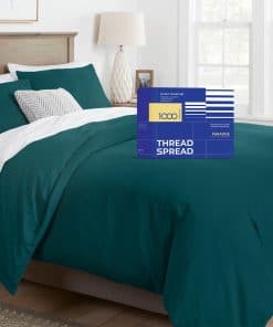 Juego de Funda de Edredón Queen/Full, 1000 Hilos Sábana de