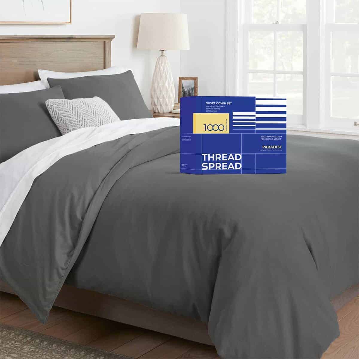 Funda de Edredón King Extra Grande, 1000 Hilos, Sábana de