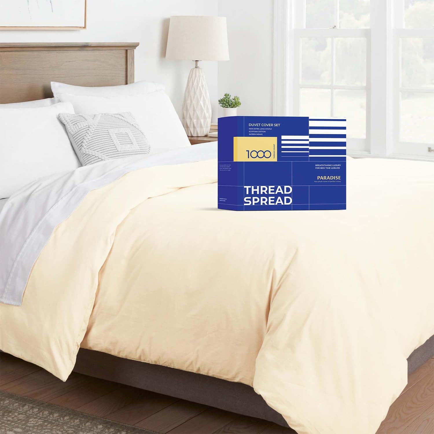 Funda de Edredón California King/King, -Marfil