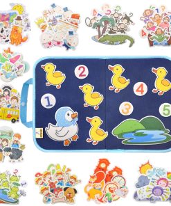 Juego de 12 Piezas de Tablero de Fieltro CHEFAN para Niños