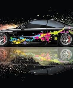 2PCS Color Splash Side Vehicle Livery, Grandes Gráficos de